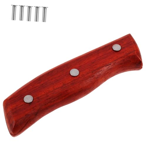 DIYEAH Ersatzgriff für Küchenmesser Holz Bequemer Cutter Handgriff mit Glatter Oberfläche Zubehör für Küchenwerkzeuge für Küchenprofis und Hobbyköche Hochwertige Verarbeitung und von DIYEAH