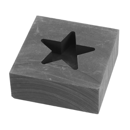 DIYEAH Extreme Temperatur Graphit Gussform Multifunktionale Schmelzform für Gold Silber Kupfer Eisen und Aluminium mit Einzigartigem Stern Design und Graphit Ölschlitz von DIYEAH