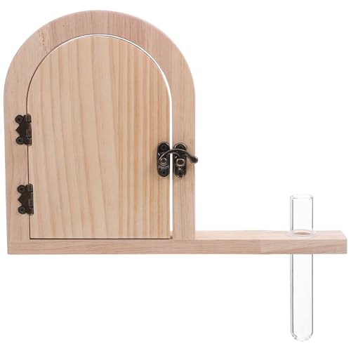 DIYEAH Feentür-Steckdosenabdeckungen: Dekorative Wandsteckdosenplatte mit Reagenzglasvase, kindersicherer Steckdosenschutz für Mädchenschlafzimmer, berührungssichere Kinderzimmerdekoration von DIYEAH