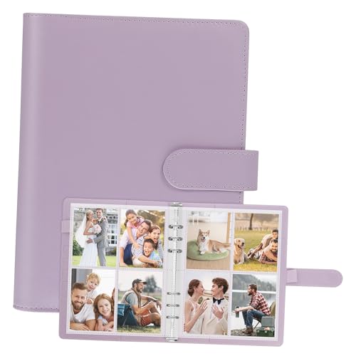 DIYEAH Fotokartenhalter Zum Organisieren Von Karten Sammelkartenordner Aus Kunstleder Für Fotos Und Karten Fotokartenbuch Mit Vielen Hüllen Tragbares Kpop-Ordner-Album von DIYEAH