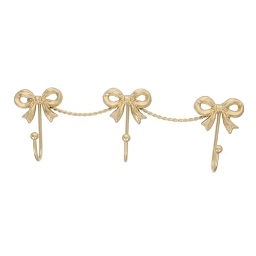 DIYEAH Gold Metall Deko Schleifenhaken Fach Wandhaken Robust für Schlüssel Mäntel Handtücher Bad Büro Wohnzimmer DIYEAH Gold Metall Deko Schleifenhaken Fach Wandhaken Robust für Schlüssel Mäntel Handtücher Bad Büro Wohnzimmer von DIYEAH