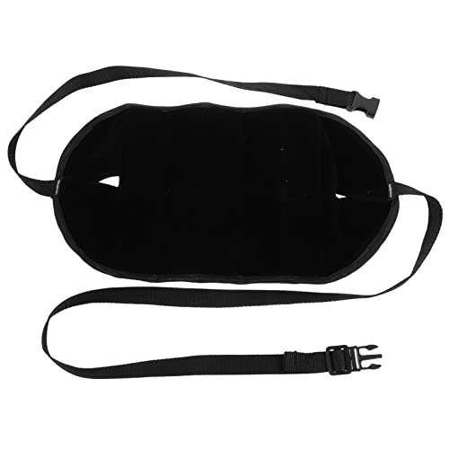 DIYEAH Hängematte Flugzeug einstellbar Fußbügelschlinge Flug Fußstütze Reisen Airplane footrest Airplane Foot Rest tragbare Reisefußstütze Reiseutensilien zum Fliegen Flanell Black von DIYEAH