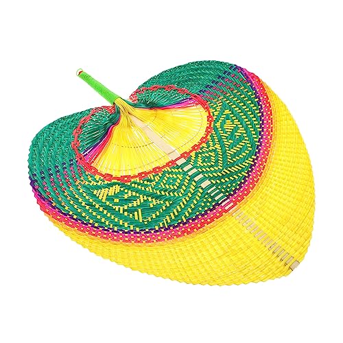 DIYEAH Handgefertigter Bambus Fächer Handventilator Leicht Robust für Sommer Kühlung Spaziergänge und Dekoration Grün gelb DIYEAH Handgefertigter Bambus Fächer Handventilator Leicht Robust für Sommer Kühlung Spaziergänge und Dekoration Grün gelb von DIYEAH