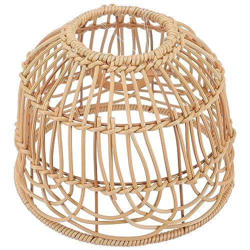 DIYEAH Handgewebter Lampenschirm Rattan Vintage Lampenabdeckung für Deckenleuchte Rustikales Design für Zuhause Restaurant und Hochzeiten Robuste und Sichere Materialien DIYEAH Handgewebter Lampenschirm Rattan Vintage Lampenabdeckung für Deckenleuchte Rustikales Design für Zuhause Restaurant und Hochzeiten Robuste und Sichere Materialien von DIYEAH