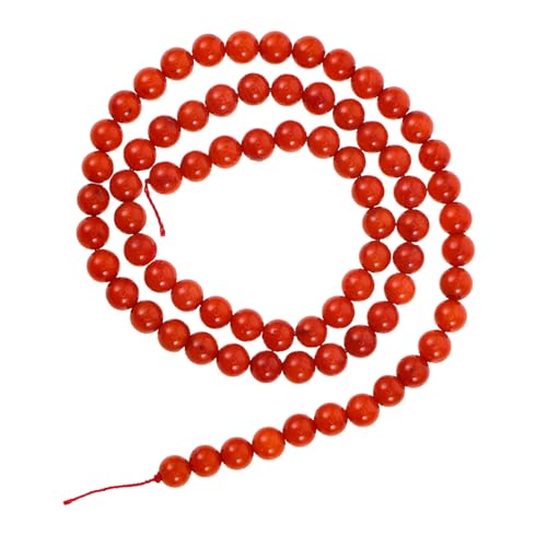 DIYEAH Handpattkoralle Kleine Armbandperlen Perlenhandwerk Ohrringe Machen Perlen Süße Perlen Für Die Schmuckherstellung Runde Kugelabstandsperlen Runde Lose Schmuckperle Rot DIYEAH Handpattkoralle Kleine Armbandperlen Perlenhandwerk Ohrringe Machen Perlen Süße Perlen Für Die Schmuckherstellung Runde Kugelabstandsperlen Runde Lose Schmuckperle Rot von DIYEAH