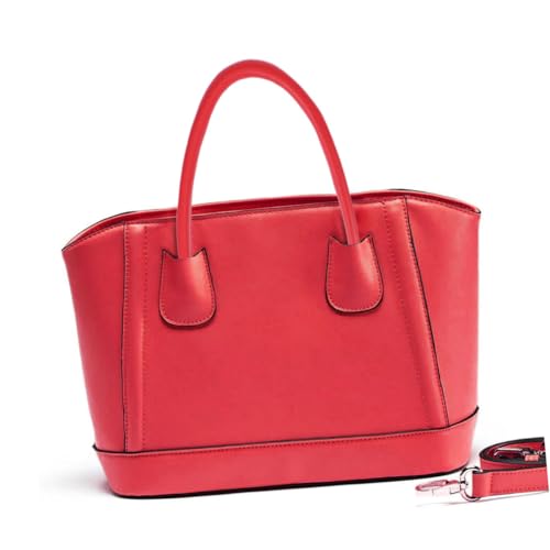 DIYEAH Handtaschen Ersatzgriffe PU Leder Rote Handtaschenriemen für DIY Projekte Strapazierfähig und Elegant Passend für Verschiedene Taschen von DIYEAH