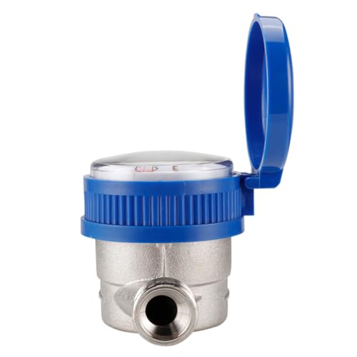 DIYEAH Kaltwasserzähler Mechanischer Drehflügel Wasserzähler Für Zuhause Und Garten Weiß Korrosionsbeständig Und Langlebig von DIYEAH