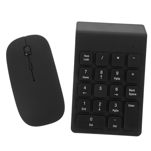 DIYEAH Kabelloser Nummernblock Und Tragbare Numerische Tastatur Für Laptop Und Notebook Mit Hochpräziser Kabelloser Maus Platzsparendes Design Für Zuhause Und Büro von DIYEAH