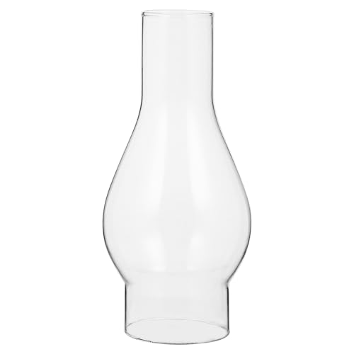 DIYEAH Klarer Glas lampenzylinder Ersatzglas Kerosinlampe Lampenschirm Windschutz Vintage Ø für Öllampe und Petroleumlampe Hitzebeständig Dekorativ Weiches Licht von DIYEAH