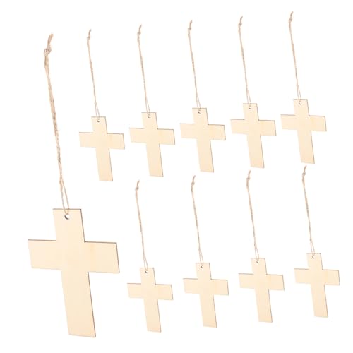 DIYEAH Kruzifix-kreuz-bastelarbeit 20 Stück Holzkreuz-ornamente Schnur für Die Dekoration Zu Hause in Der Kirche DIYEAH Kruzifix-kreuz-bastelarbeit 20 Stück Holzkreuz-ornamente Schnur für Die Dekoration Zu Hause in Der Kirche von DIYEAH