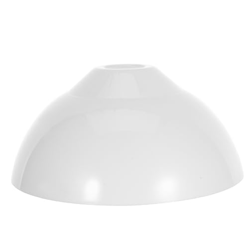 DIYEAH Lampenschirmabdeckung Material Gewölbter Weißer Kunststofflampenschirm für Pendelleuchten Deckenfluter und Stehlampen Elegantes Design für Heimdekoration von DIYEAH