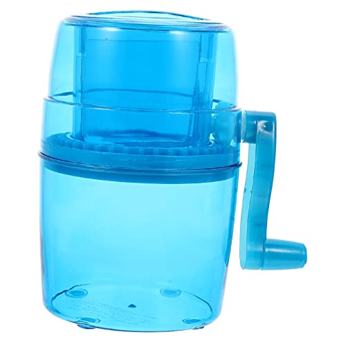DIYEAH Manueller Eiscrusher Handkurbel für Zuhause Tragbare Eismaschine für Slush Eisgetränke und Desserts Langlebig und Einfach zu Bedienen Blau von DIYEAH