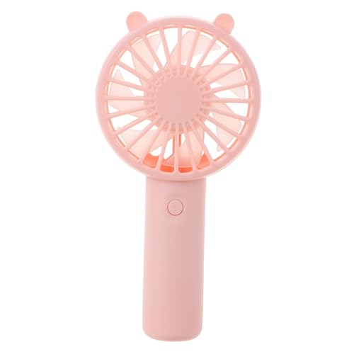 DIYEAH Mini USB Tragbarer Handventilator Wiederaufladbar Leise für Reisen Camping und Sommer Geschwindigkeitsstufen mit Akku Anzeige von DIYEAH