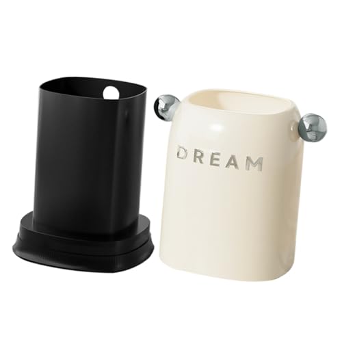 DIYEAH Moderner Offener Kunststoff Mülleimer ohne Deckel Großer Küchen und Schlafzimmer Papierkorb Doppelwandig Langlebig Glatte Oberfläche Einfache Reinigung für Büro Bad Wohnzimmer von DIYEAH