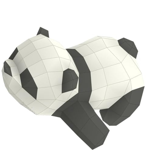DIYEAH Papiermodell Panda DIY Handgemachte Dekoration Stereoskopisches Origami Hochwertigem Material für Feste und Partys Einfach Zusammenzubauen ohne Scheren von DIYEAH