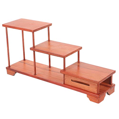DIYEAH Pavillon Ladenständer Vintage Ausstellungsständer Eingangsbereich Heim Ausstellungsständer Holzständer Für Dekoration Kleiner Ständer Wohnzimmer Tischdekoration Dekorativer von DIYEAH