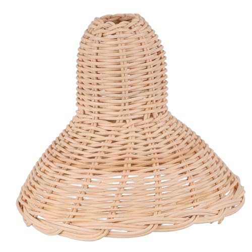 DIYEAH Rattan Lampenschirm Handgewebt Wicker Pendelleuchte Lampenschirm Retro Stil Für Bar Wohnzimmer Wärmeableitung und Belüftung DIYEAH Rattan Lampenschirm Handgewebt Wicker Pendelleuchte Lampenschirm Retro Stil Für Bar Wohnzimmer Wärmeableitung und Belüftung von DIYEAH
