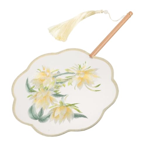 DIYEAH Retro Handfächer Damen Handgefertigter Chinesischer Faltbarer Handfächer aus Holz und Seide Leichter Tragbarer Sommerfächer für Hochzeit Party Strand und Alltagsgebrauch DIYEAH Retro Handfächer Damen Handgefertigter Chinesischer Faltbarer Handfächer aus Holz und Seide Leichter Tragbarer Sommerfächer für Hochzeit Party Strand und Alltagsgebrauch von DIYEAH