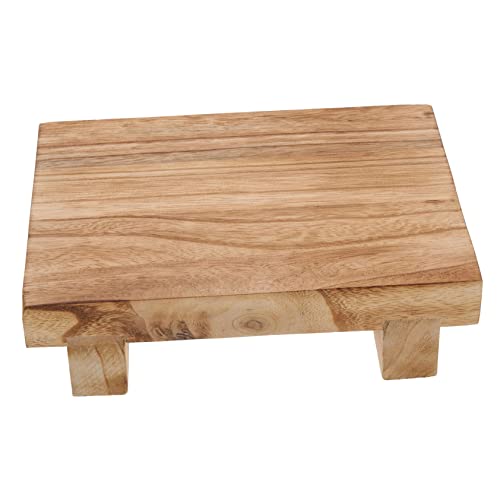 DIYEAH Rustikaler Holzhocker aus Massivem Holz für Küchenarbeitsplatte Dekorativer Sitzhocker mit Natürlicher Maserung Vielseitiger Holzständer für Blumen Kunstwerke und Sammlerstücke DIYEAH Rustikaler Holzhocker aus Massivem Holz für Küchenarbeitsplatte Dekorativer Sitzhocker mit Natürlicher Maserung Vielseitiger Holzständer für Blumen Kunstwerke und Sammlerstücke von DIYEAH