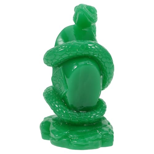 DIYEAH Schlangen-Ornamente Reichtum Statuen Schlangenskulptur Medusa-Statue Schlangentierfigur Dekoration Schlangenmodell Desktop- in Schlangenform Statuenverzierung aus Glas von DIYEAH
