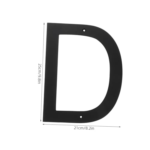 DIYEAH Schwarze Hausnummer Buchstabe D Türschild Wetterfestes Einfach zu Montierendes Adressschild für Wohnhäuser Hotels Gewerbegebäude Selbstklebend und Sichtbar DIYEAH Schwarze Hausnummer Buchstabe D Türschild Wetterfestes Einfach zu Montierendes Adressschild für Wohnhäuser Hotels Gewerbegebäude Selbstklebend und Sichtbar von DIYEAH