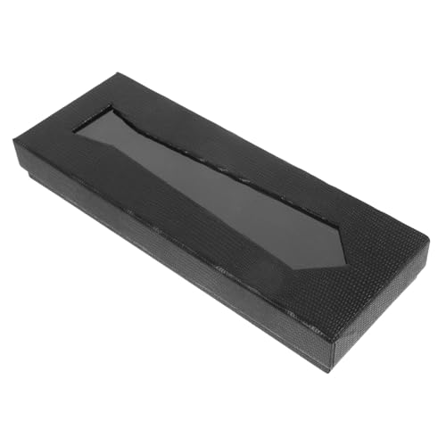 DIYEAH Schwarze Snake Print Krawattenbox Herren Reiseetui Multifunktionaler Necktie Organizer Aufbewahrungsbox mit Fächern Stilvoll für Business und von DIYEAH