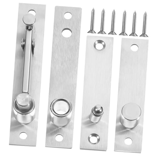 DIYEAH Schwere Unsichtbare Tür-drehgelenke aus Edelstahl Verdeckte Schwenk-pivot-scharniere für Holz Geheimtüren Robuste Montage für Bücherregal und Einbauschrank von DIYEAH