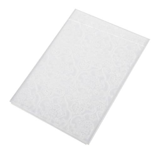 DIYEAH Scrapbooking -Handwerksform Ordner aus Kunststoffpapier Prägefolder Weihnachten Kartenherstellungsvorlagen Texturplatten für Kunst Kartenpräger Plastik Weiß von DIYEAH