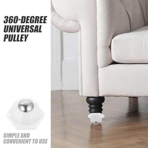 DIYEAH Selbstklebende Möbelrollen Drehbare Schwerlast Möbelräder mit Edelstahl Kugellager für Schubladenschrank Küchenregal Aufbewahrungsbox und Möbel von DIYEAH