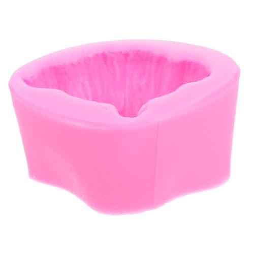 DIYEAH Silikon Croissant Form Backform Hitzebeständig Wiederverwendbar Vielseitig für Fondant Kerzen Duftkerzen DIY Basteln Küchenhelfer Rosa von DIYEAH