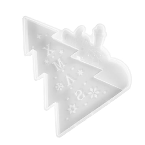 DIYEAH Silikonform Weihnachtsmann DIY Basteln Silikonform für Weihnachtsbaum Ornament Herstellung Flexibel Transparent Einfach zu Reinigen für Weihnachtsdeko und Kreative DIY Accessoires von DIYEAH