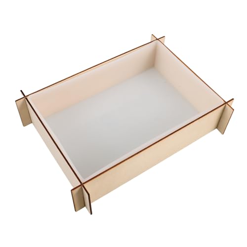 DIYEAH Silikonform für Harzkunst Tiefes Wiederverwendbares Mould mit Holzrahmen Flexibel Einfach zu Entformen für Blumenkonservierung und DIY Resin Buchstützen von DIYEAH