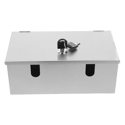 DIYEAH Steckdosenbox aus Edelstahl: Abschließbare, wasserdichte Steckdosenabdeckung, wetterfester Steckdosenschutz, elektrisches Projektgehäuse für den Außenbereich von DIYEAH