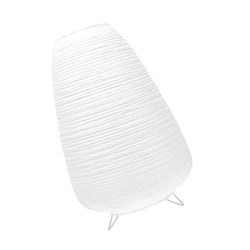 DIYEAH Tischlampe Fassung mit Papier Lampenschirm Dekorative LED Nachttischlampe für Gemütliche Beleuchtung im Büro und Zuhause Eu Stecker Sanfte Stilvolles Design von DIYEAH