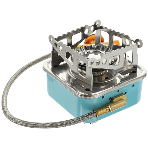 DIYEAH Tragbarer Herd Tragbarer Gasbrenner Campingheizung Kochen Mini Campingkocher Taschenlampe Campingkochgeschirr Outdoor Gaskocher Campingkocher Gaskartusche Gas von DIYEAH