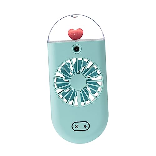 DIYEAH Tragbarer USB Handventilator mit Sprühfunktion Misting Fan für Zuhause Büro und Outdoor Sommer Kühlventilator Grün mit Nachtlicht Funktion DIYEAH Tragbarer USB Handventilator mit Sprühfunktion Misting Fan für Zuhause Büro und Outdoor Sommer Kühlventilator Grün mit Nachtlicht Funktion von DIYEAH