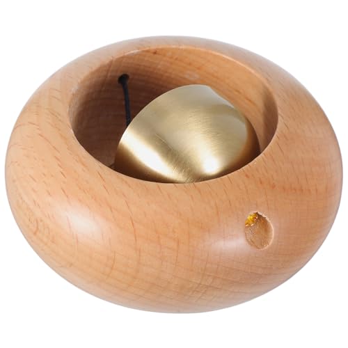 DIYEAH Türklingel Messing und Holz im Japanischen Stil Minimalistische Türglocke für Eingangsbereich Leicht zu Installieren Sanftem für Zuhause und Geschäfte von DIYEAH