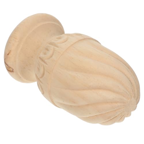 DIYEAH Unbehandelter Holzpfosten-endkappen Pineapple Design Handgeschnitzte Baluster für Treppen Betthimmel Zaunpfosten Vielseitige Dekoration aus Robustem Holz Symbol für DIYEAH Unbehandelter Holzpfosten-endkappen Pineapple Design Handgeschnitzte Baluster für Treppen Betthimmel Zaunpfosten Vielseitige Dekoration aus Robustem Holz Symbol für von DIYEAH