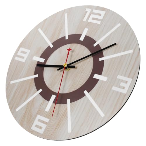 DIYEAH Vintage Wanduhr Holz Rund Geräuschlos Silent Mechanismus Rustikaler Landhausstil Wohn und Schlafzimmer Dekoration Leise Uhr für Büro Schule DIYEAH Vintage Wanduhr Holz Rund Geräuschlos Silent Mechanismus Rustikaler Landhausstil Wohn und Schlafzimmer Dekoration Leise Uhr für Büro Schule von DIYEAH