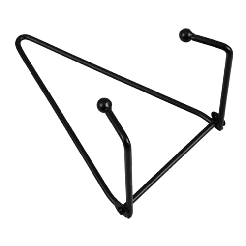 DIYEAH Wandmontierter Keramik tellerhalter Klappbar Stabiler Metallständer für Keramikplatten und Bilder für Küche Büro Galerie Kleine Schwarze Ausführung von DIYEAH