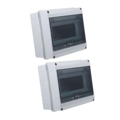 DIYEAH Wasserdichter Verteilerkasten Schutzbox mit Transparentem Fenster und Din schiene Robuste Elektrische Verteilungsbox für Industrie und Außenbereich Kratzfest und Vielseitig von DIYEAH