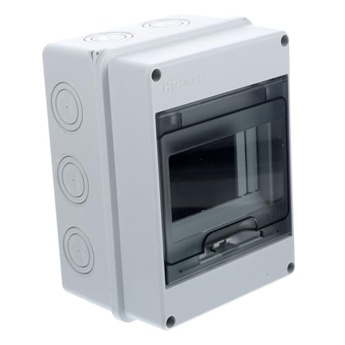 DIYEAH Wasserdichter Wege Verteilerkasten mit Transparentem Fenster Schutzbox aus Robustem PC für Innen Außen Wandmontage Sicherungskasten Verteilerdose Abzweigdose Small Breaker Box DIYEAH Wasserdichter Wege Verteilerkasten mit Transparentem Fenster Schutzbox aus Robustem PC für Innen Außen Wandmontage Sicherungskasten Verteilerdose Abzweigdose Small Breaker Box von DIYEAH