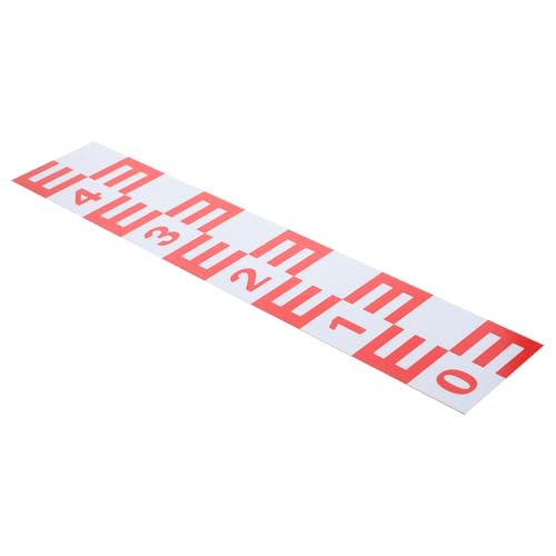 DIYEAH Wasserspiegel Aufkleber Selbstklebendes Wasserstandsanzeiger Messgerät Aluminiumlegierung für Pools Teiche und Blumentöpfe Langlebig Korrosionsbeständig Einfache Anwendung von DIYEAH