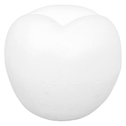 DIYEAH Weiße Polystyrolformen: Schaumstoffäpfel zum Basteln, 30,5 cm – DIY-Kunstbedarf – unfertige Apfelfiguren zum Bemalen von Weihnachtsdekorationen und Schulprojekten von DIYEAH