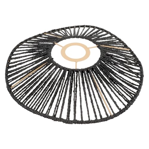 DIYEAH Woven Lampenschirm aus Papierseil Vintage Deckenleuchte Lampenabdeckung Langlebiger Ersatz Lampenschirm für Esszimmer Restaurant Wohnzimmer Natürlicher Warmer Lichtakzent von DIYEAH