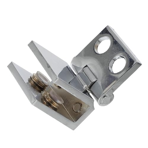 DIYEAH Zinklegierung Glas Türscharnier ohne Bohren Robustes Duschtürscharnier für Rahmenlose Glastüren Installieren Rostfrei Geeignet für Badezimmer Möbelglastüren von DIYEAH