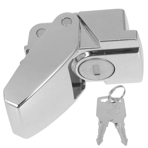 DIYEAH Zinklegierung Hasp Lock mit Schlüssel Abschließbarer Türriegel für Schränke und Elektrokabinette Robustes Sicherheitsschloss für Vielseitige Anwendung Einfach zu Bedienen von DIYEAH