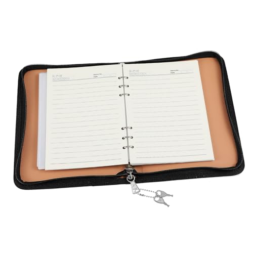 DIYEAH Zipper Binder Organizer mit Ringen Leichtes Portemonnaie für Bargeld Modernes Design Vielseitiger Planer mit Losem Einlegeblatt und Fotokartenhüllen für Schule und Büro von DIYEAH