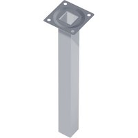 Element System - Stahlrohrmöbelfüsse silberfarb.800mm eckig von ELEMENT SYSTEM