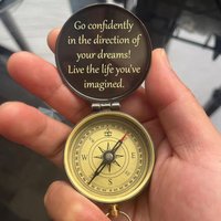Kompass Für Die Taufe, Erstkommunion Kompass, Geschenk Sohn, Personalisierter Unikat von DIYEngravedGift